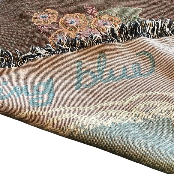 The Manual Woodworkers & Weavers TIE THE KNOT Wedding Tapestry Throw 51x68 NWT - Picture 6 of 11